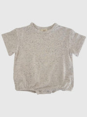 Baby Cotton Dove Speckled Bubble Romper