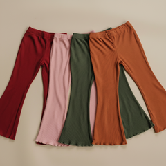 Baby and Toddler Moxlee Bamboo Flare Leggings-Cocoa
