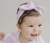 Baby and Toddler Girl Black or Pink Checkered Headband