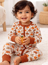Baby Bamboo Checkerboard Pumpkin Sleeper