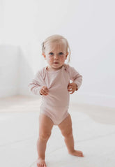 Baby and Toddler Girls Organic Cotton Ribbed Cutesy Bodysuit