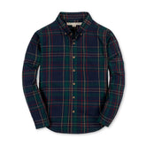 Organic Stretch Poplin Shirt: Scottish Plaid