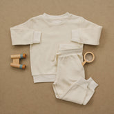 Baby and Toddler Frost Organic Cotton Waffle Knit Crew Neck