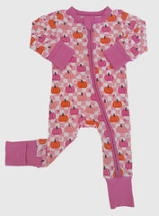 Bamboo Pink Checkerboard Pumpkin Sleeper