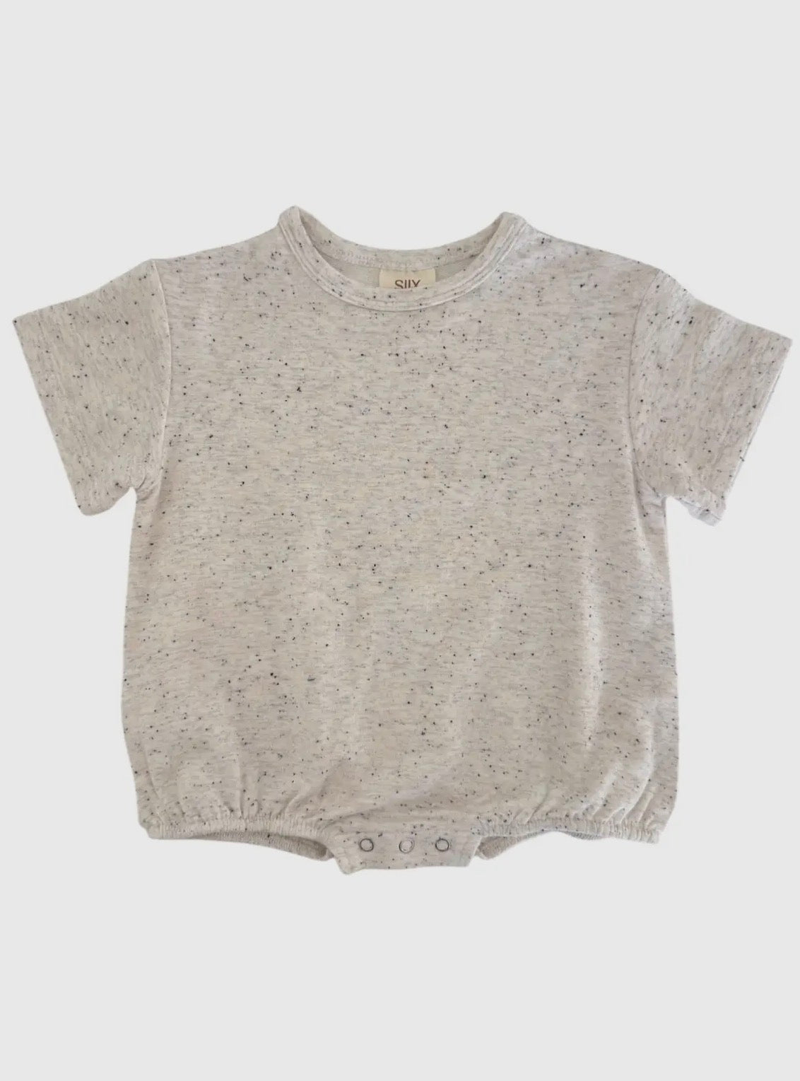 Baby Cotton Dove Speckled Bubble Romper