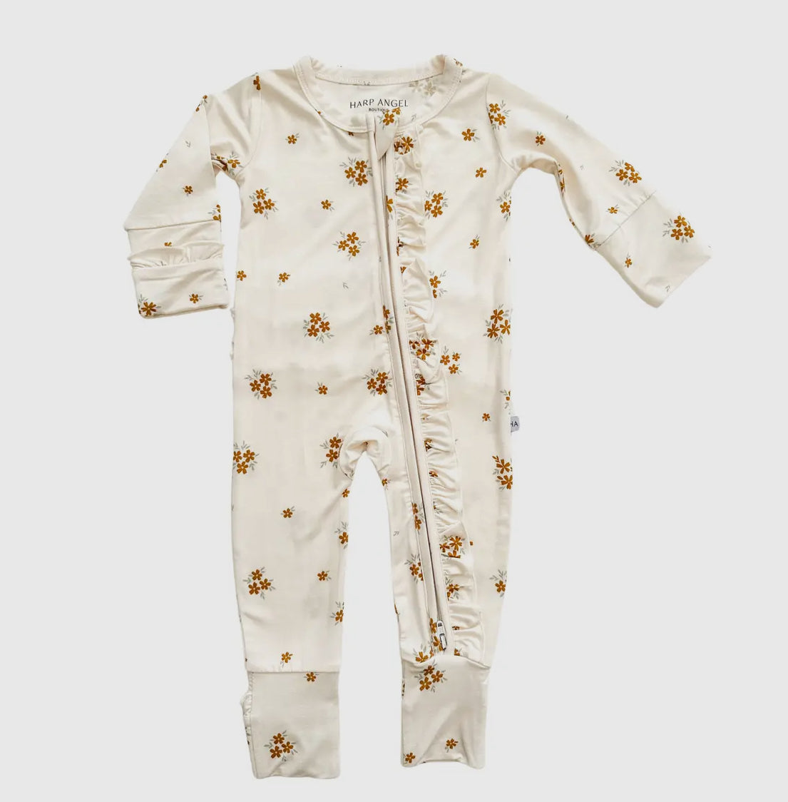 Floral Sleeper with Ruffles