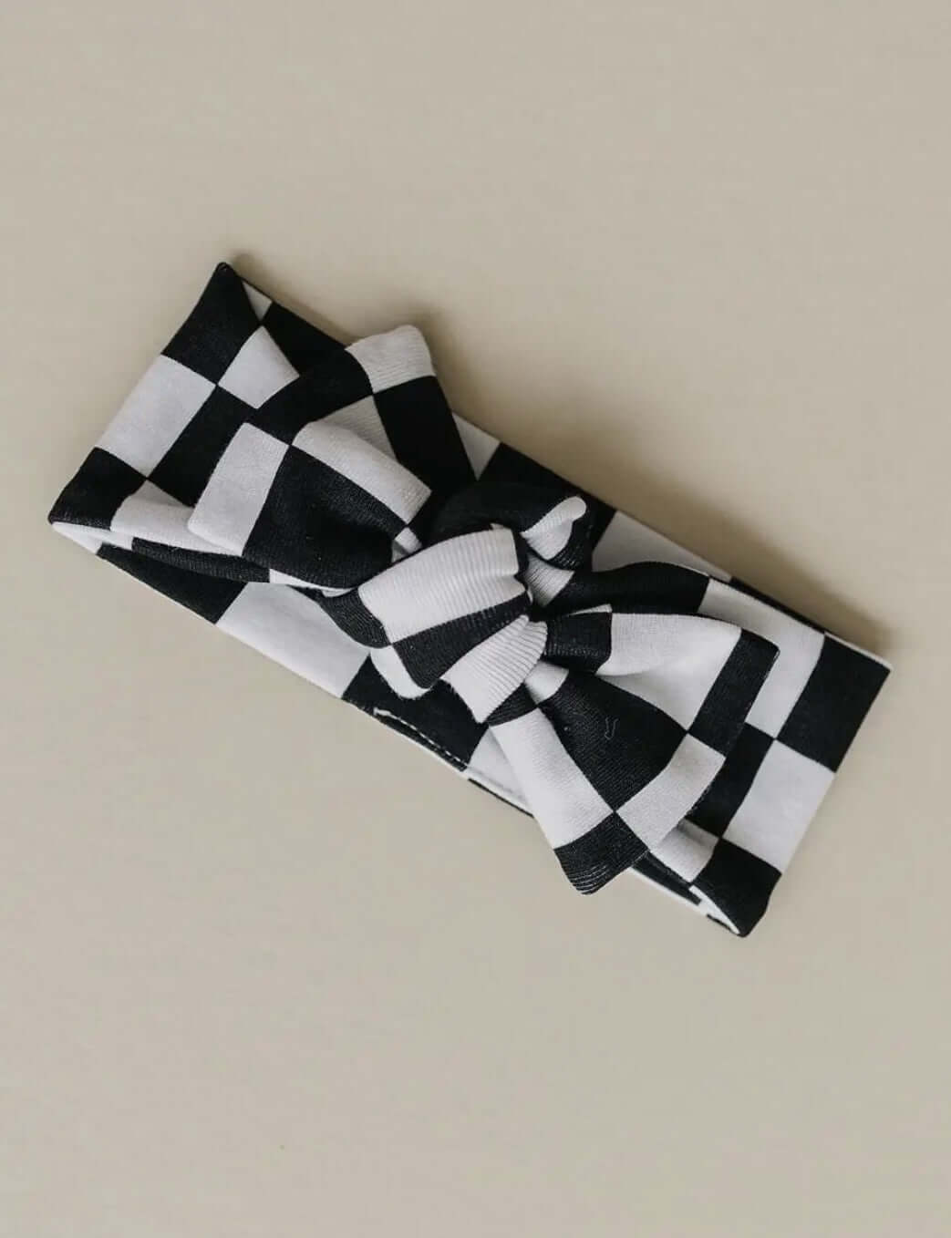 Baby and Toddler Girl Black or Pink Checkered Headband
