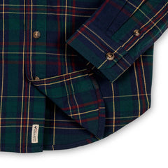 Organic Stretch Poplin Shirt: Scottish Plaid