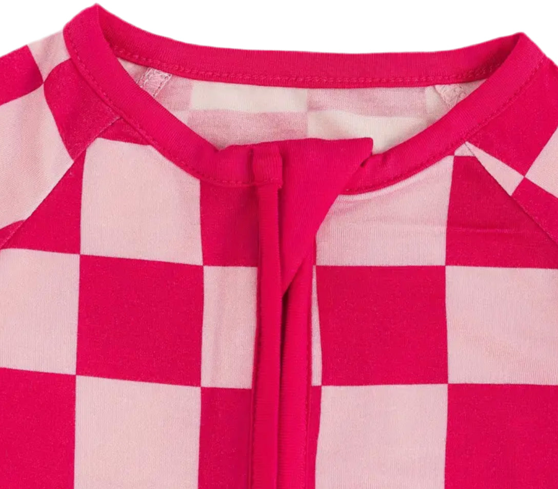 Pretty in Pink Checker Sleeper