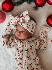 Baby and Toddler Organic Holly Pajama