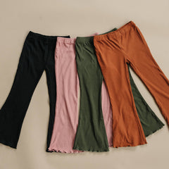 Baby and Toddler Bamboo Flare Leggings Burnt Orange