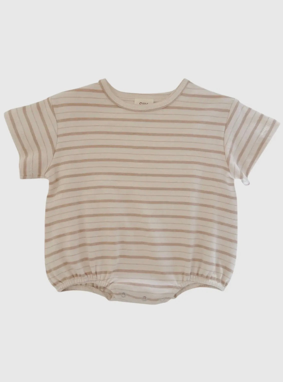 Baby Organic Cotton Stripped Bubble Romper