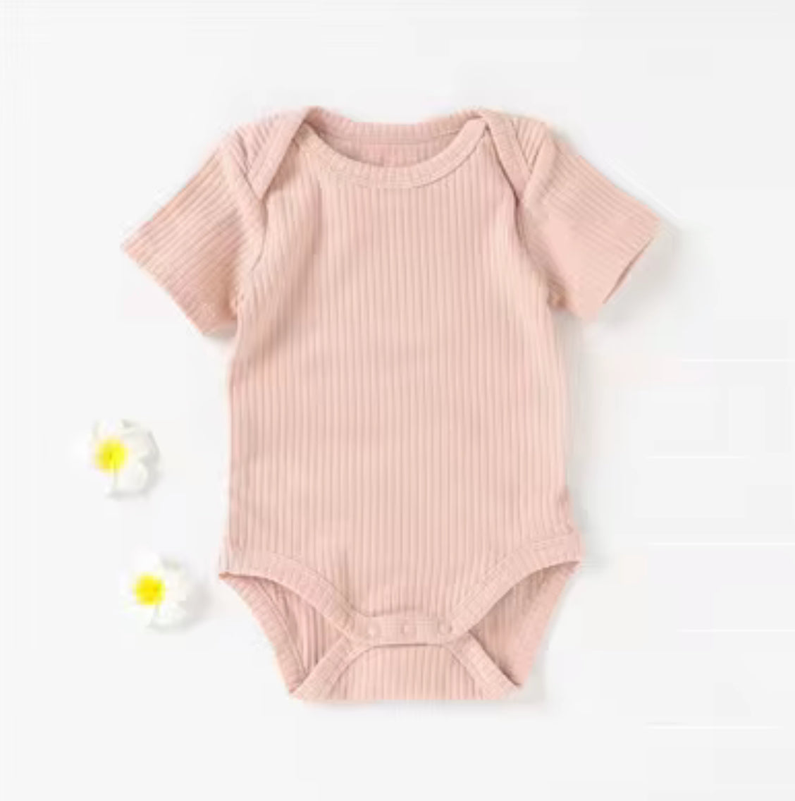 Dusty Rose Ribbed Bodysuits
