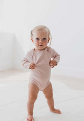Baby and Toddler Girls Organic Cotton Ribbed Cutesy Bodysuit