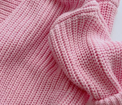 Baby and Toddler Girl Cotton Light Pink Ashton’s Cozy Sweater