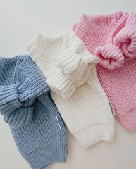 Baby and Toddler Girl Cotton Light Pink Ashton’s Cozy Sweater