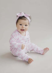 Baby and Toddler Girls Cotton Pink and White Checkered Flare Outfit
